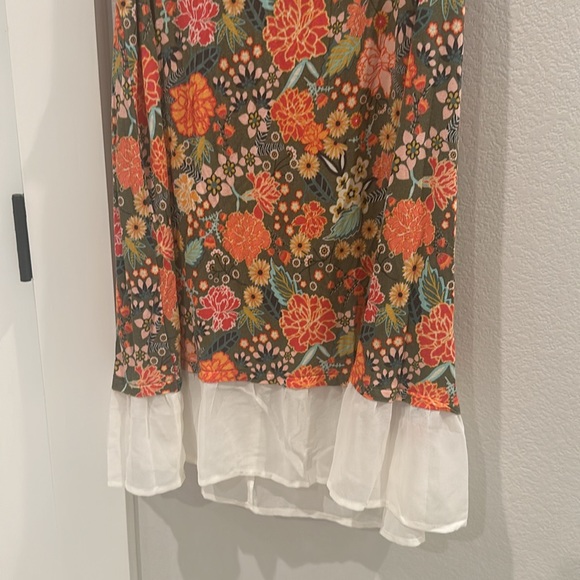 EUC Matilda Jane MJC Flower Floral Tank Top Ruffle Sleeveless - Picture 6 of 7